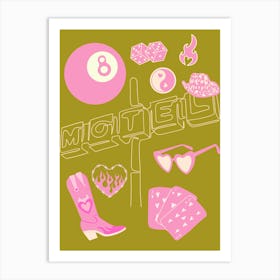 Motel Art Print Art Print