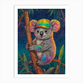 Rainbow Koala 2 Art Print