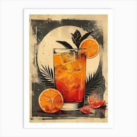 Orange Juice Cocktail 3 Art Print