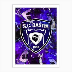 Bastia Brokem Glass Art Print