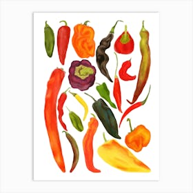 Peppers Art Print