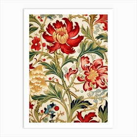 Floral Wallpaper 140 Art Print