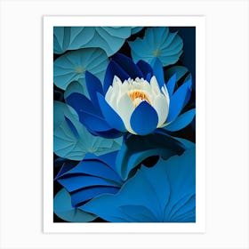 Blue Lotus Fauvism Matisse 3 Art Print