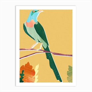 Green Bird Art Print