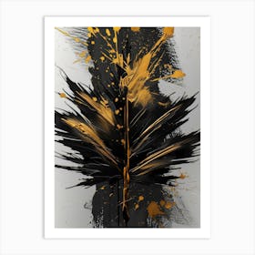 Feather Splatter Art Print