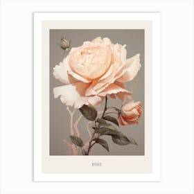 Floral Illustration Rose 3 Poster Art Print