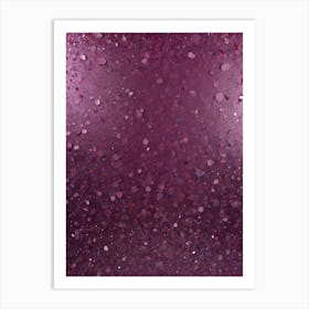 Purple Glitter Background Art Print