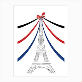 Eiffel Tower Fiesta Art Print