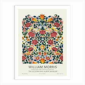 Rose Exhibition Poster, William Morris Art Print