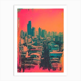Bangkok Retro Polaroid Inspired 1 Art Print