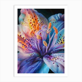 Close up Lily flower Art Print