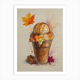 Ice Cream Sundae 18 Art Print