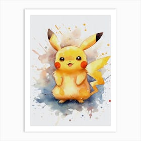 Pikachu Pokemon 1 Art Print