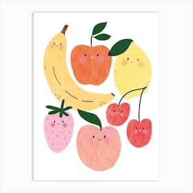 Baby Fruit Nursery Print Art Print