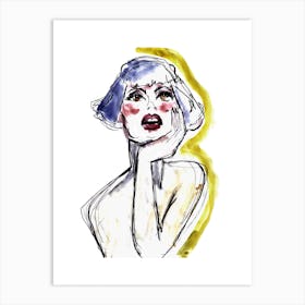 Portrait Of A Woman Art Print