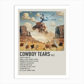 Cowboy Tears Canvas Posters Wall Art Decor 1 Art Print