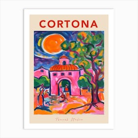 Cortona Italia Travel Poster Art Print