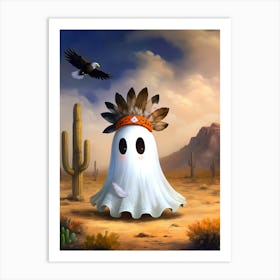 Ghost Indian Art Print