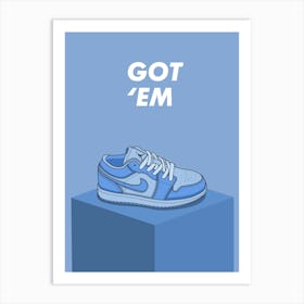 Sneakers Dunk Head Art Print