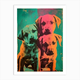 Polaroid Puppies 1 Art Print