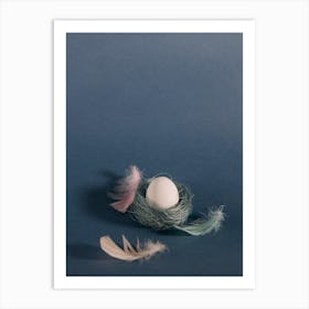 Easter Egg In A Nest Art Print