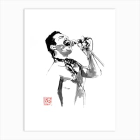 Freddie Sings Art Print