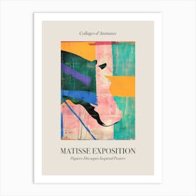 Hippopotamus 2 Matisse Inspired Exposition Animals Poster Art Print