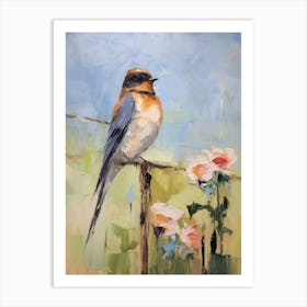 Bird Painting Barn Swallow 1 Art Print