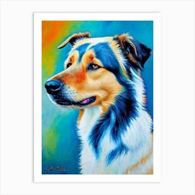 Belgian Tervuren Fauvist Style Dog Art Print