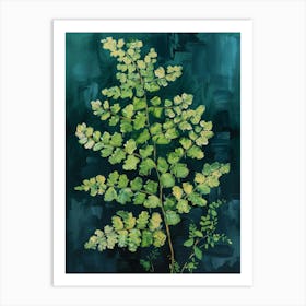 Southern Maidenhair Fern Painting 3 Art Print