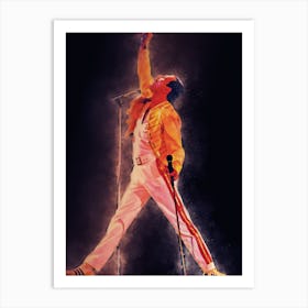 Spirit Of The Golden Boy Freddie Mercury Art Print