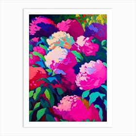 Mass Plantings Of Peonies Colourful Colourful 1 Painting Art Print