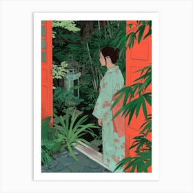 In The Garden Ginkaku Ji Temple Gardens Japan 6 Art Print