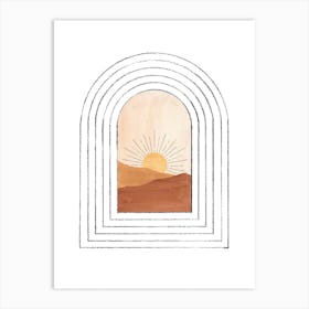 Sunrise Through The Archway Art Print