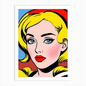 Vivid Allure: The Modern Muse in Pop Art Form Pop Art Art Print