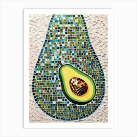 Avocado Mosaic Art 1 Art Print