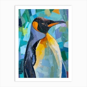 King Penguin St Andrews Bay Colour Block Painting 5 Art Print