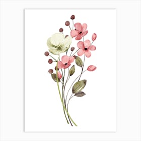 Watercolor Flowers 27 Art Print