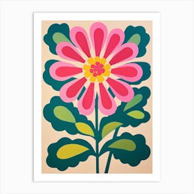 Cut Out Style Flower Art Everlasting Flower 2 Art Print