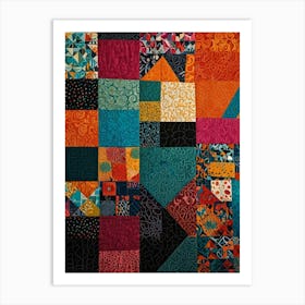 Quilted Wall Hanging 3 Art Print