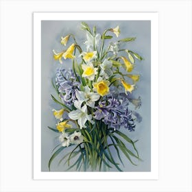 Daffodils In A Vase 2 Art Print