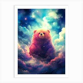 Teddy Bear In The Clouds Art Print