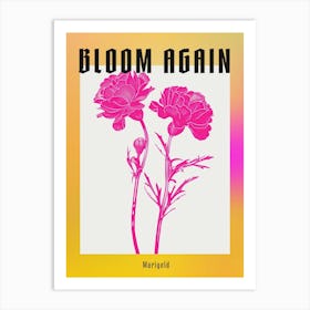 Hot Pink Marigold 1 Poster Art Print