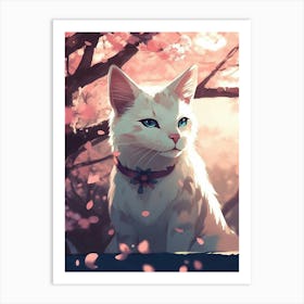 Kawaii Cat Art Print