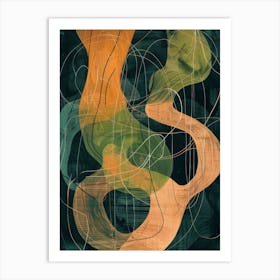 Abstract Swirls Art Print