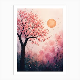 Sakura Tree Art Print