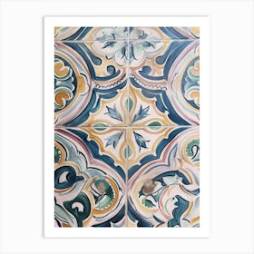 Tile Mosaic Art Print