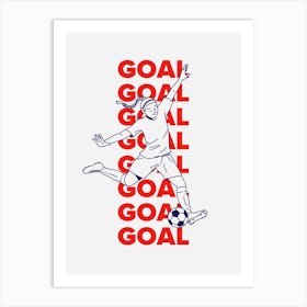 Goal Girl Art Print