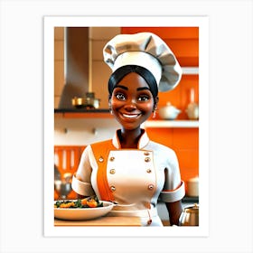 Portrait Of A Chef Art Print