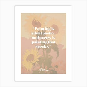 Art Quote By Plutarch Art Print
